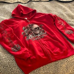 Bike Week Daytona Beach zip up sweat jacket